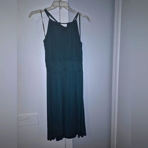 Kaileigh Medium Dark Teal/Emerald Green Midi Dress